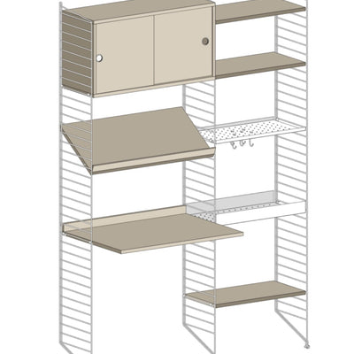 עמדת עבודה משולבת אחסון - Idana Furniture