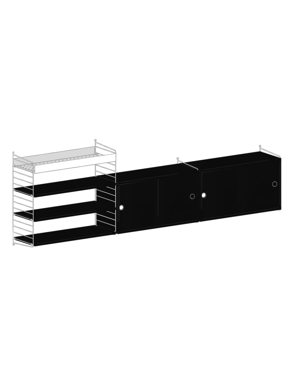 מזנון טלויזיה ומדף מתכת - Idana Furniture