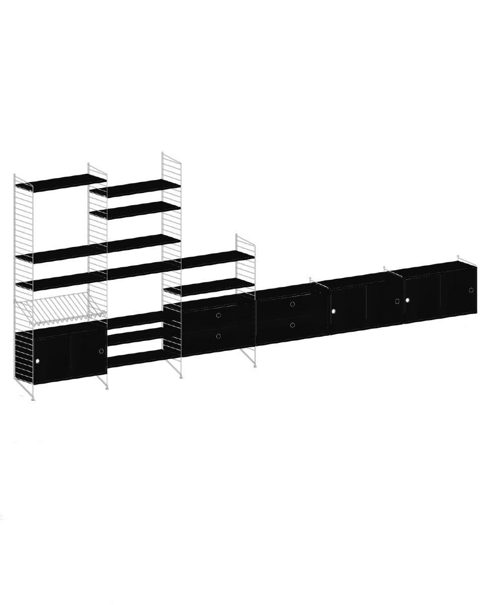 ספריית אחסון רחבה - Idana Furniture
