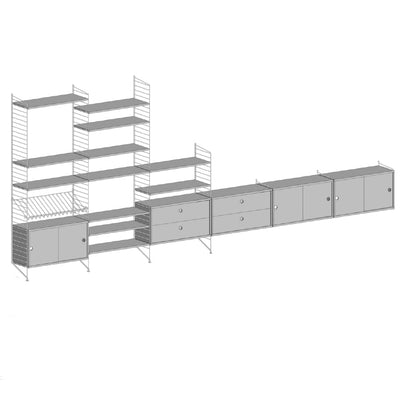 ספריית אחסון רחבה - Idana Furniture