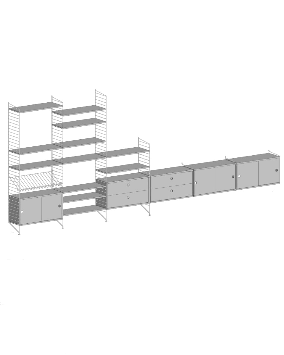ספריית אחסון רחבה - Idana Furniture