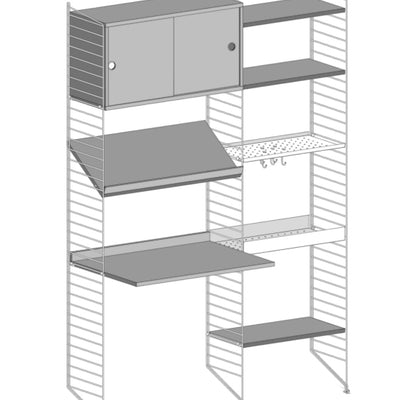 עמדת עבודה משולבת אחסון - Idana Furniture