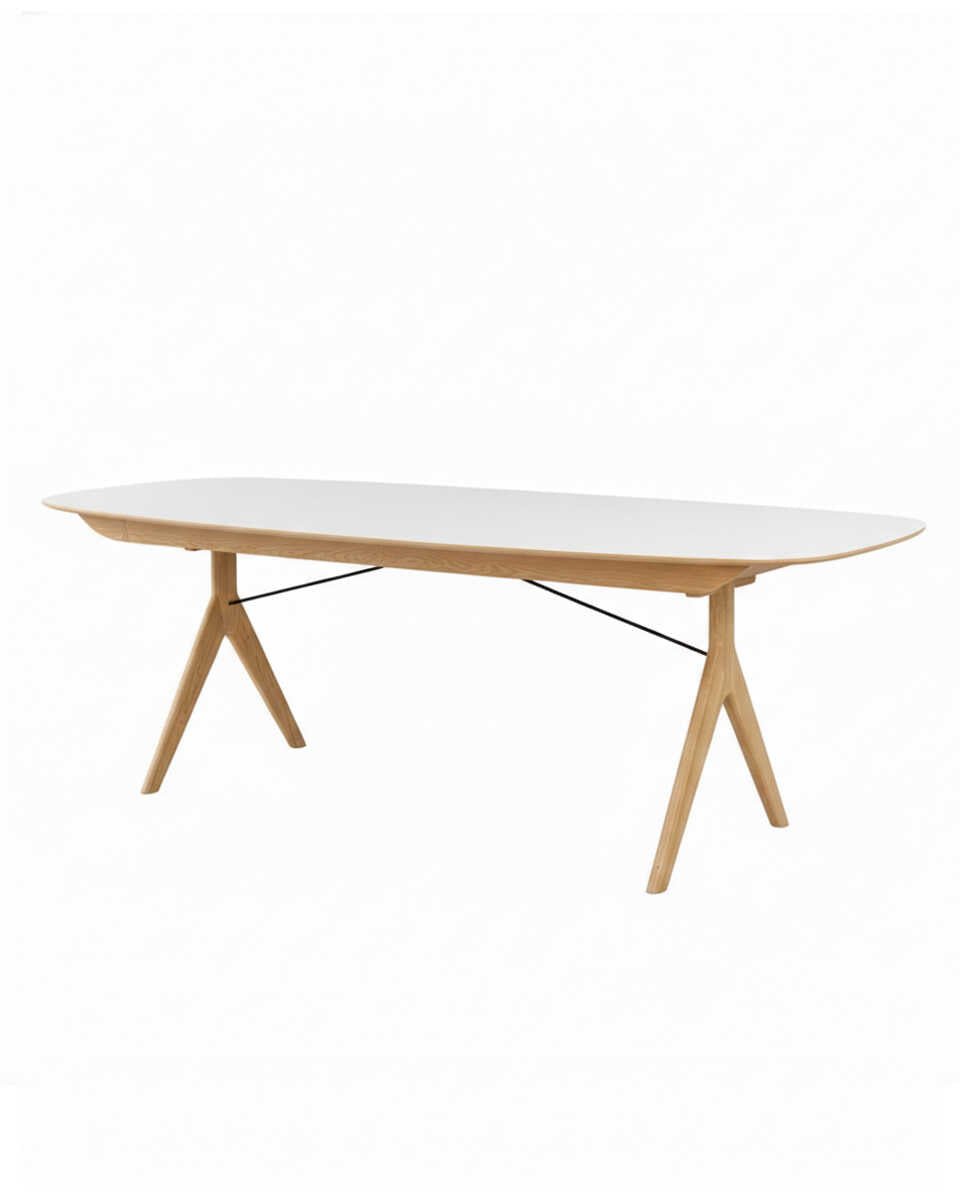 שולחן אוכל אליפסה נפתח Corna Slim - Idana Furniture