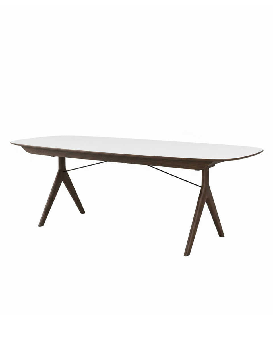 שולחן אוכל אליפסה נפתח Corna Slim - Idana Furniture