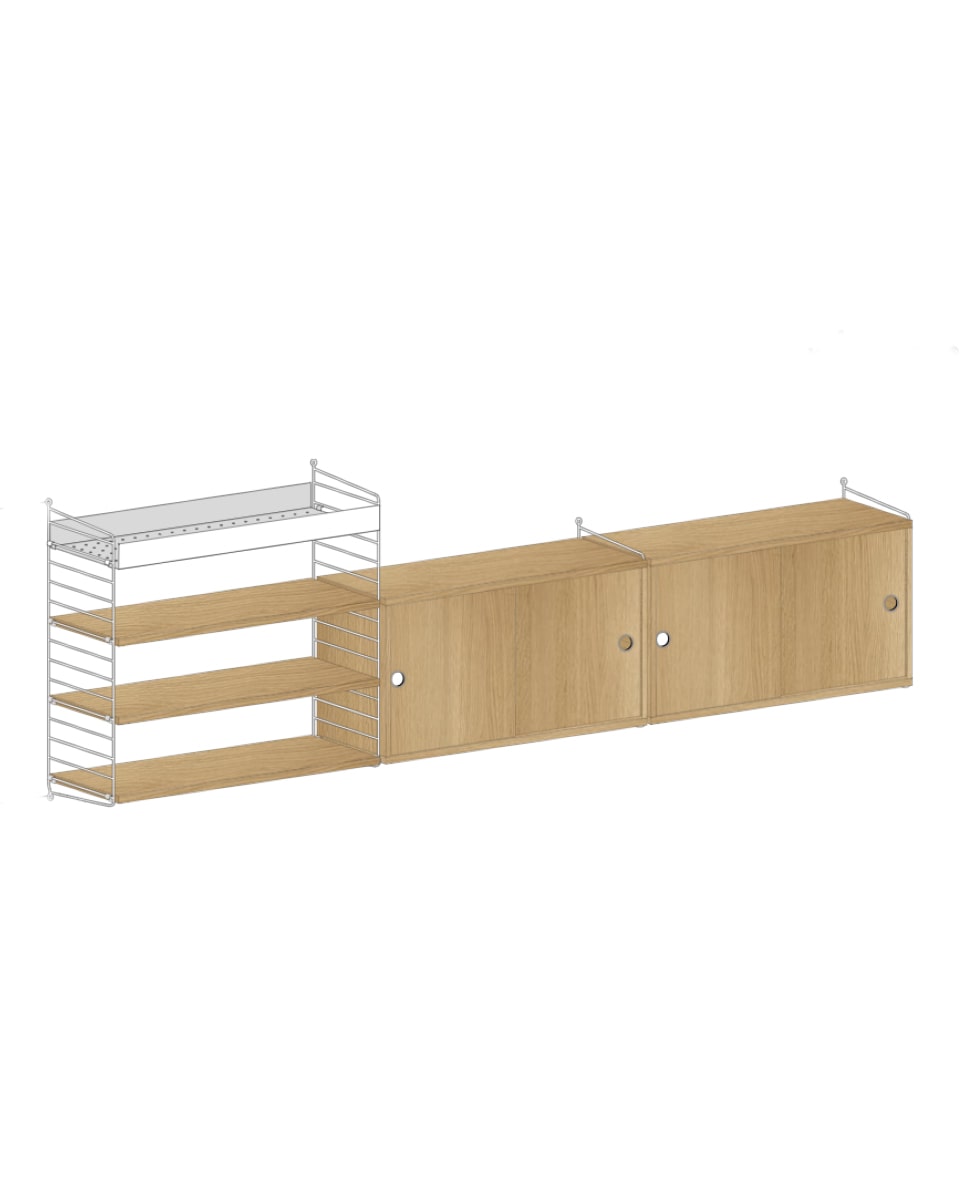 מזנון טלויזיה ומדף מתכת - Idana Furniture