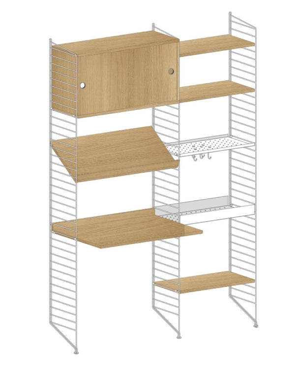 עמדת עבודה משולבת אחסון - Idana Furniture