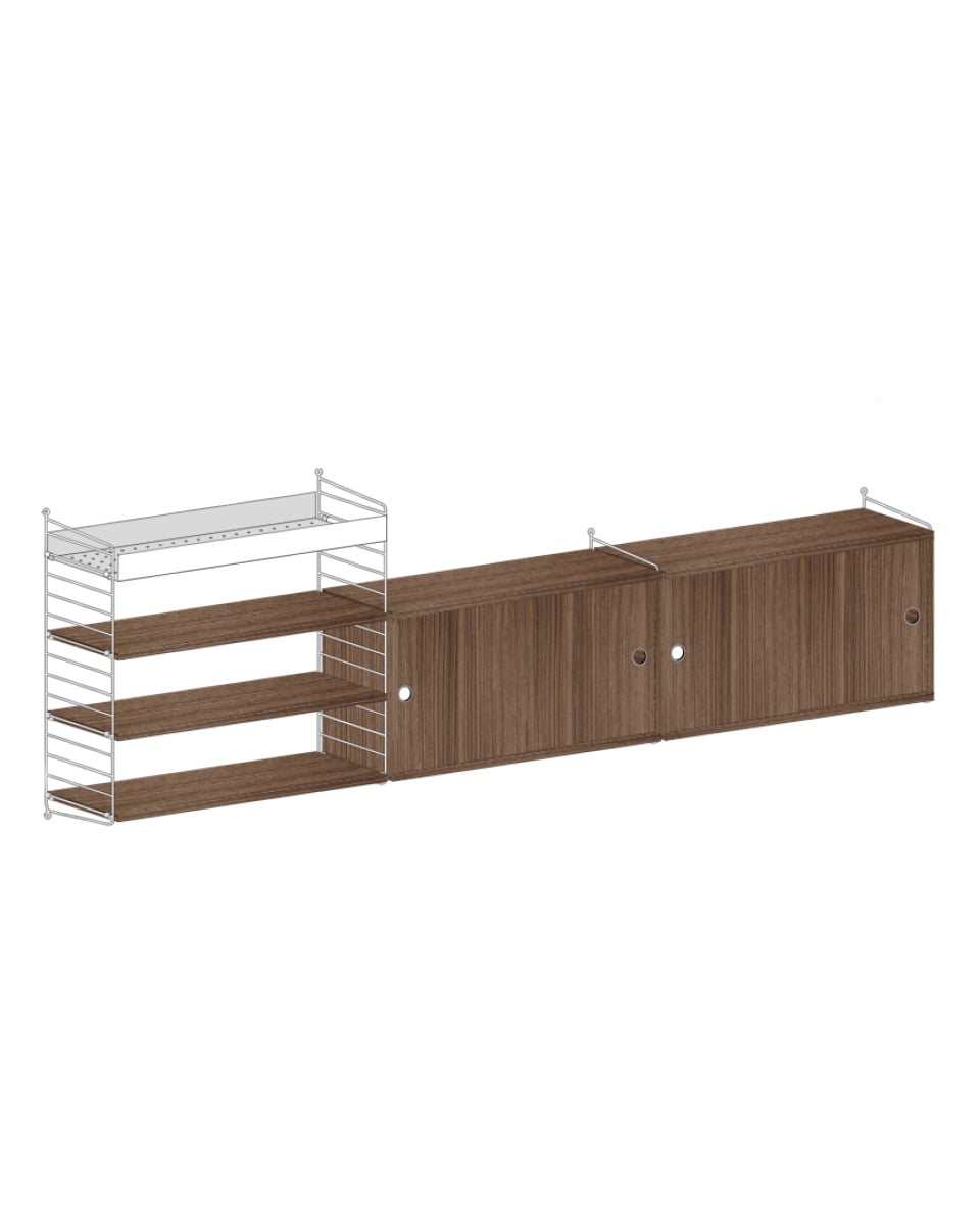 מזנון טלויזיה ומדף מתכת - Idana Furniture