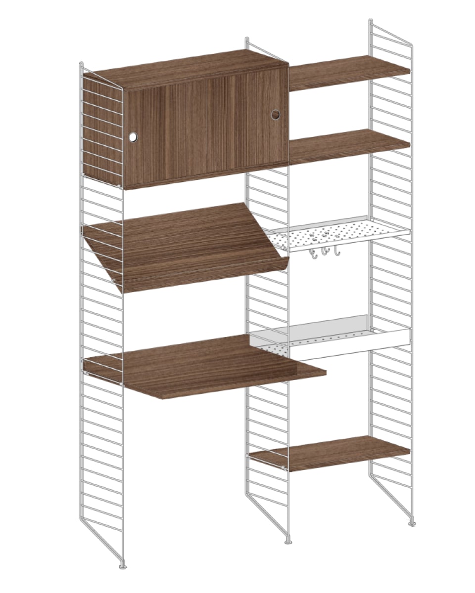 עמדת עבודה משולבת אחסון - Idana Furniture