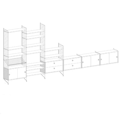 ספריית אחסון רחבה - Idana Furniture