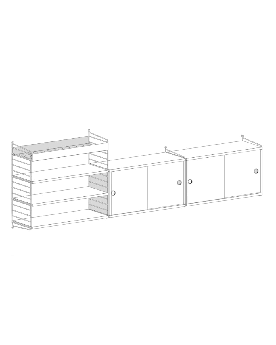 מזנון טלויזיה ומדף מתכת - Idana Furniture