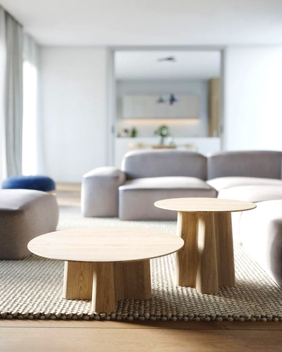 שולחן-קפה-עגול-לסלון-מעץ-מלא-בסגנון-נורדי-סקנדינבי