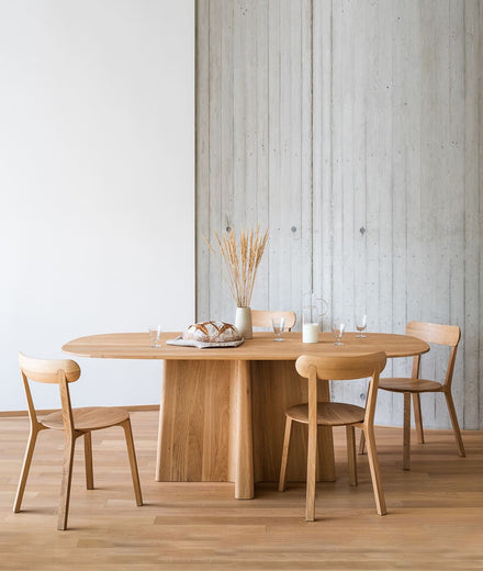 שולחן אוכל אובלי Flame - Idana Furniture