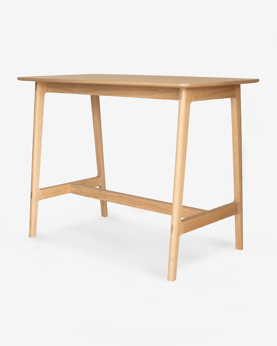 שולחן בר גבוה מינימליסטי נורדי סקנדינבי אי למטבח שולחן עץ פינת אוכל