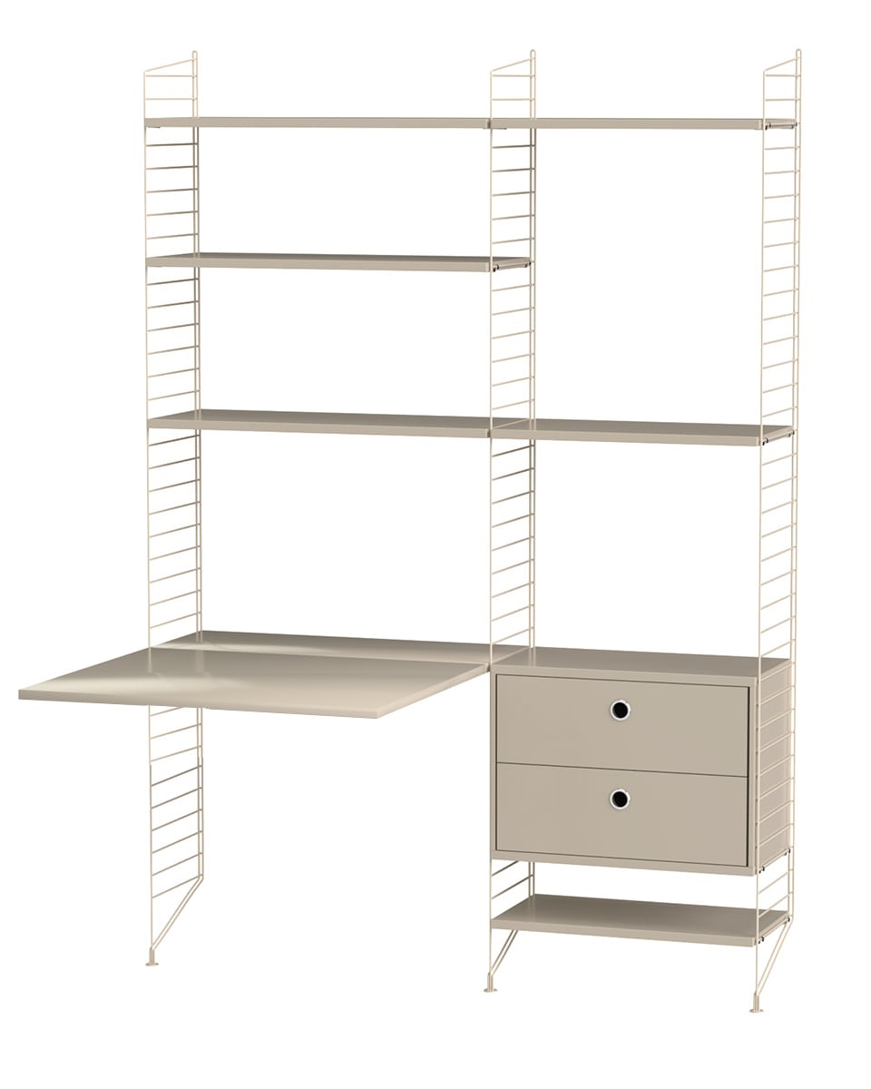 עמדת עבודה וספרייה - Idana Furniture