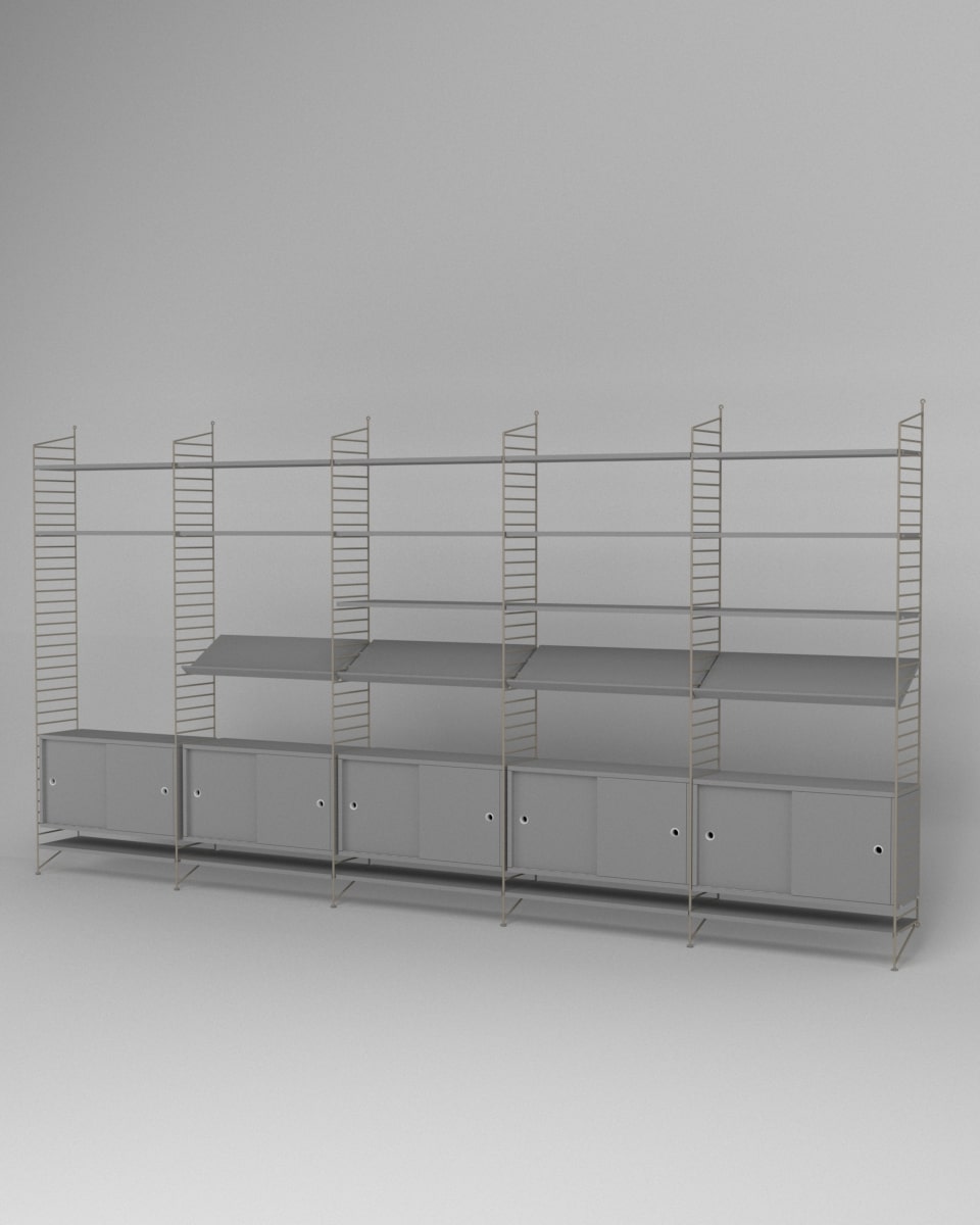 ספרייה מודולרית רחבה - Idana Furniture