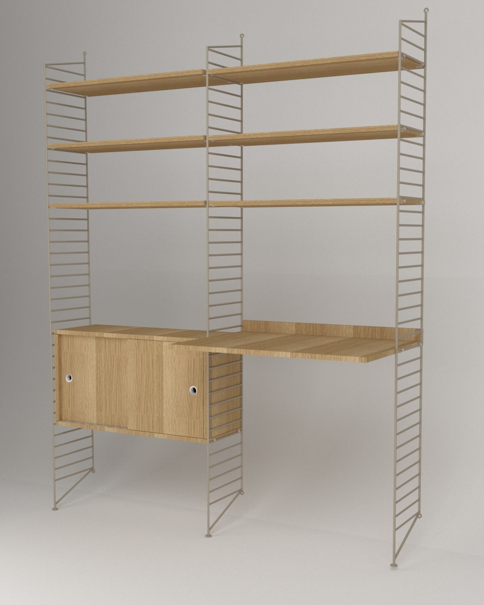 עמדת עבודה ומדפים - Idana Furniture