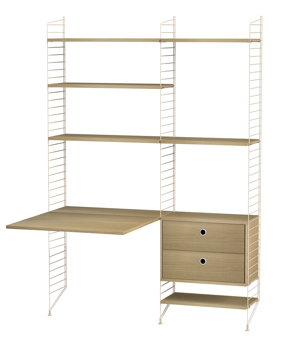 עמדת עבודה וספרייה - Idana Furniture