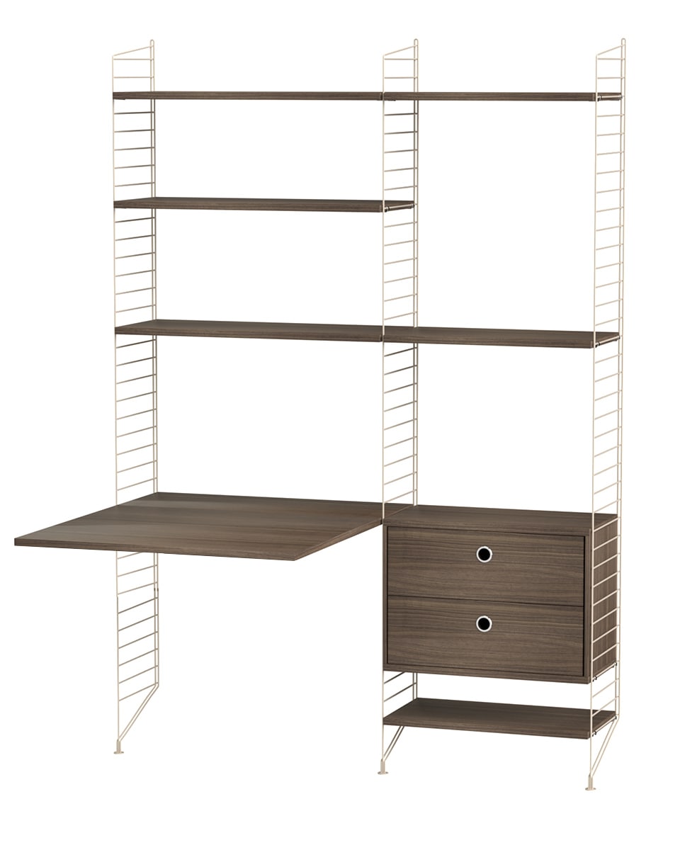 עמדת עבודה וספרייה - Idana Furniture