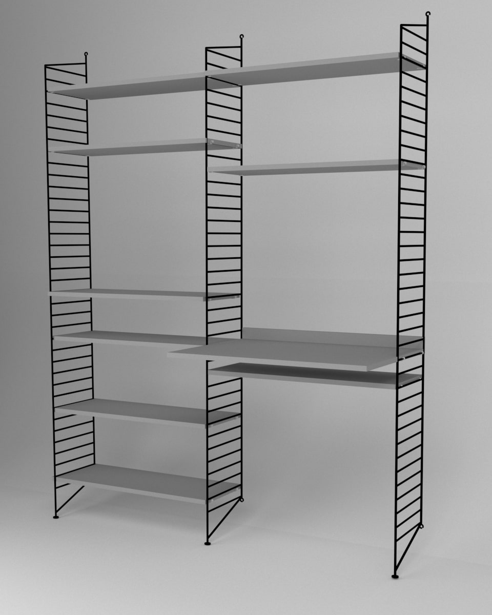עמדת עבודה ומדפים - Idana Furniture