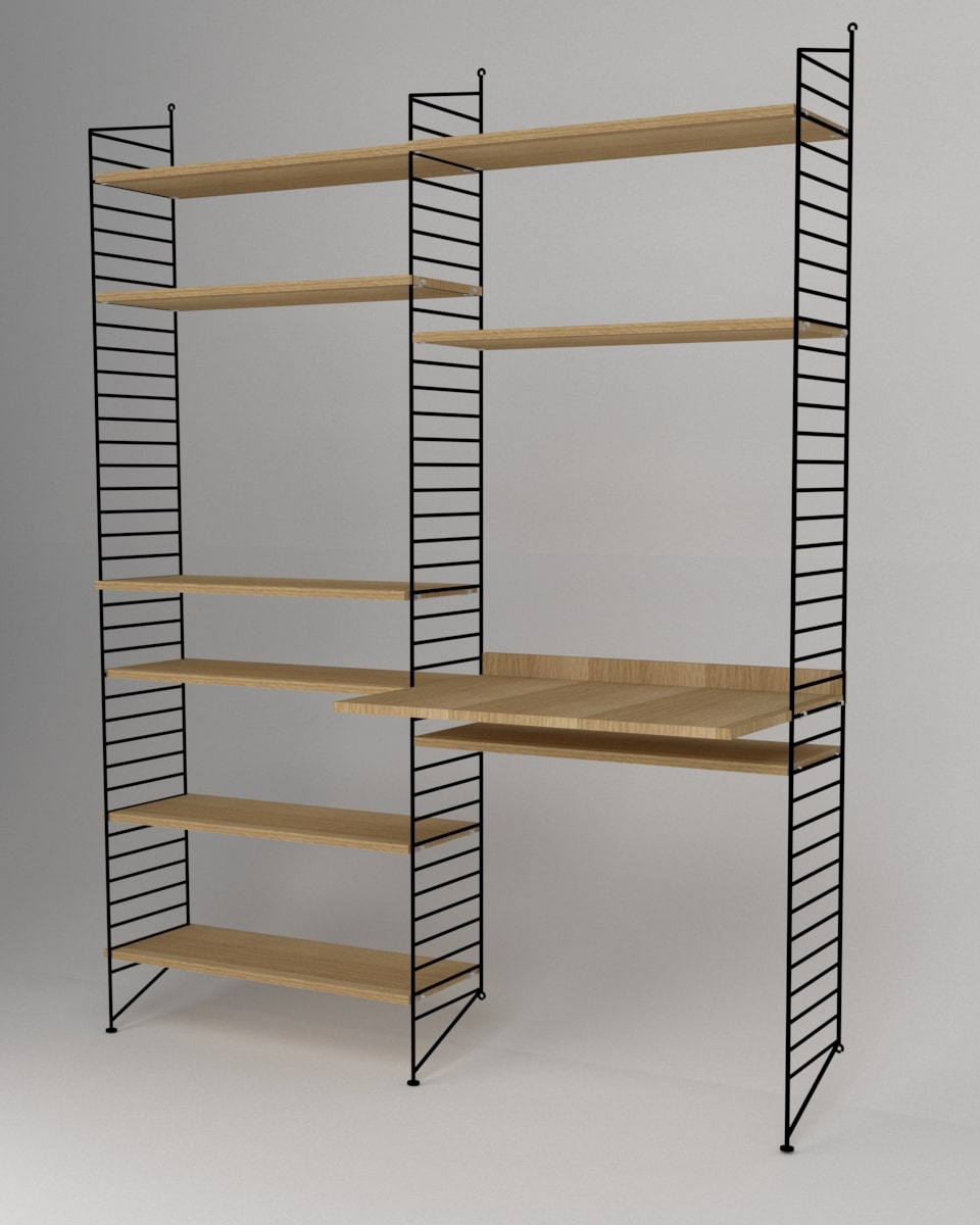 עמדת עבודה ומדפים - Idana Furniture