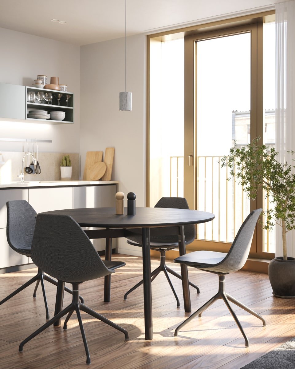שולחן עגול kigumi - Idana Furniture