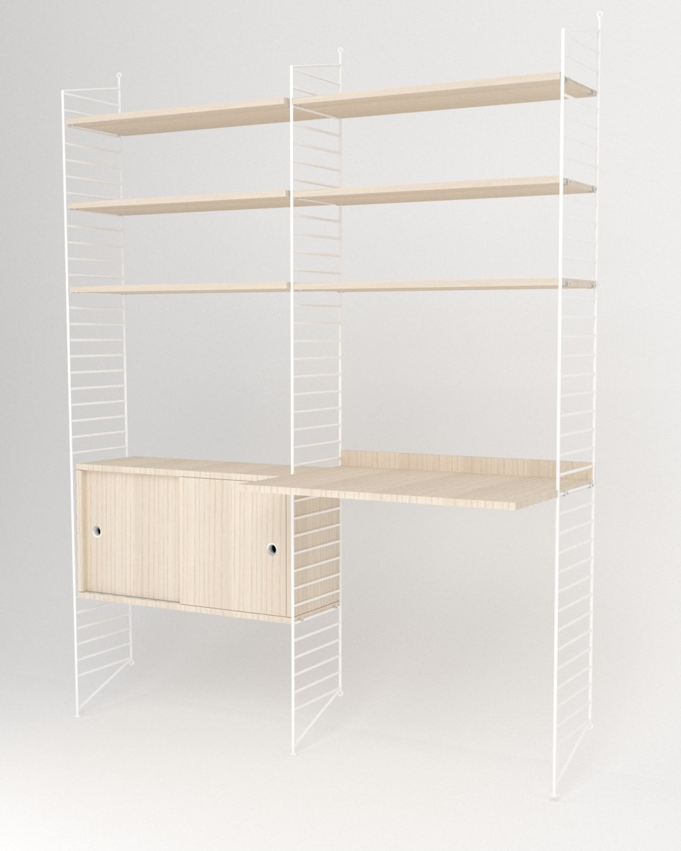 עמדת עבודה ומדפים - Idana Furniture