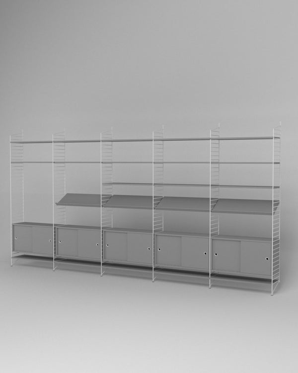 ספרייה מודולרית רחבה - Idana Furniture